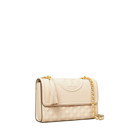 Women Fleming Convertible Shoulder Bag - New Cream