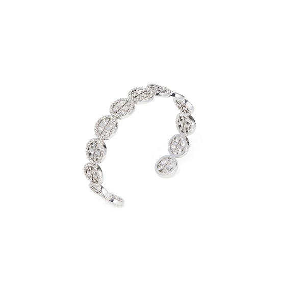 Women Miller Pave Cuff - Tory Silver / Crystal