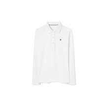 Women Classic Tech Pique Long-Sleeve Polo - Snow White