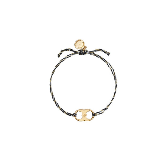Women Embrace Ambition Braided Bracelet - Tory Gold / Black Multi