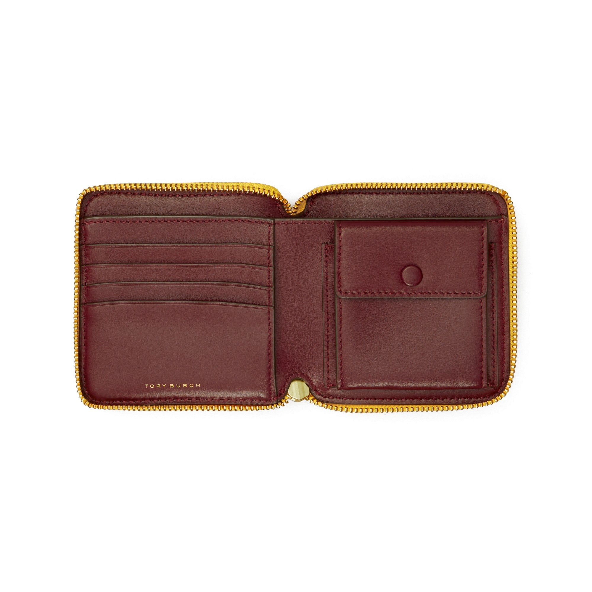 Women T Monogram Bi-Fold Wallet - Goldfinch