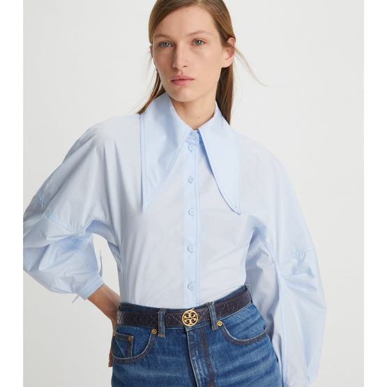 Women T Monogram Leather Belt - Moose