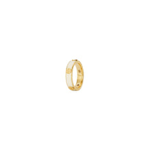 Women Miller Stud Enamel Ring - Tory Gold / New Ivory