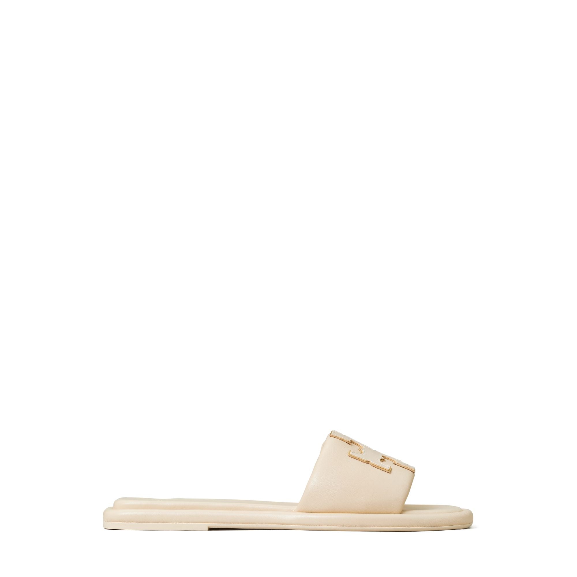 Women Double T Sport Slide - Dulce De Leche / Gold
