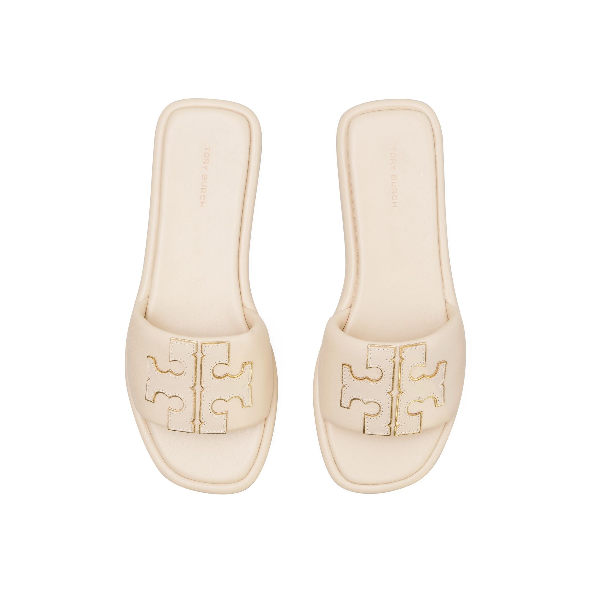 Women Double T Sport Slide - Dulce De Leche / Gold