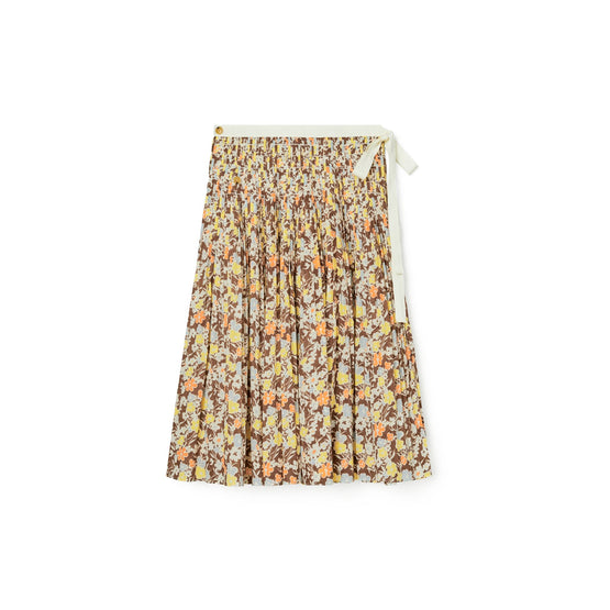 Women Pleated Tie Wrap Skirt - Reverie