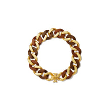 Women Roxanne Wood Statement Necklace - Rolled Brass / Wood