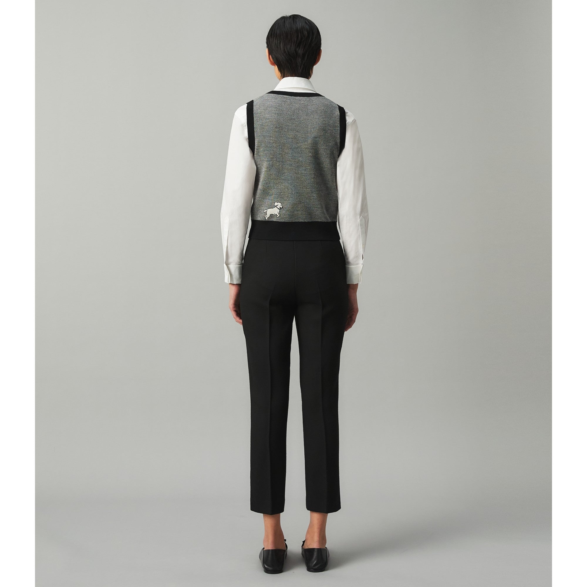 Women Twill Crepe Pant - Black