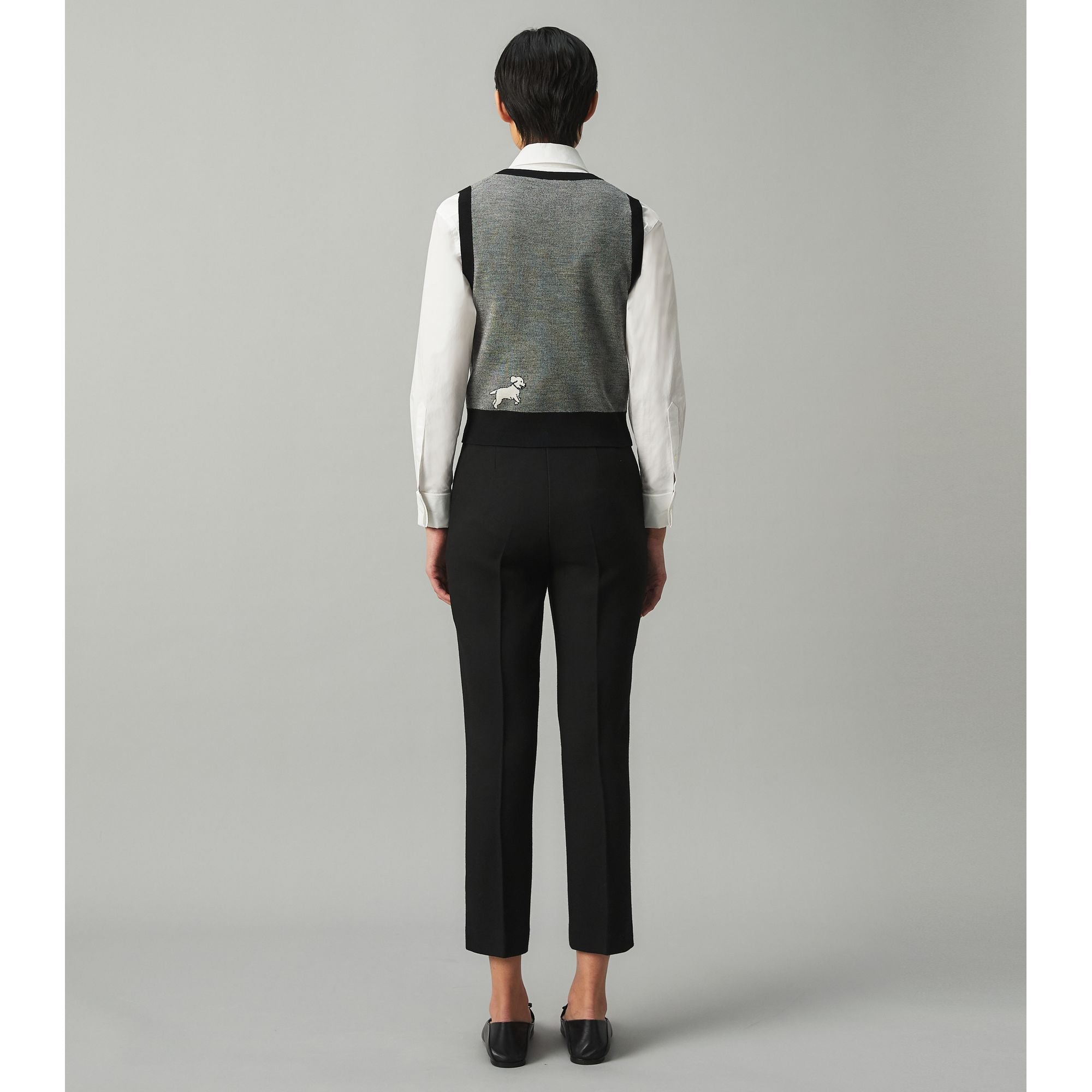 Women Twill Crepe Pant - Black