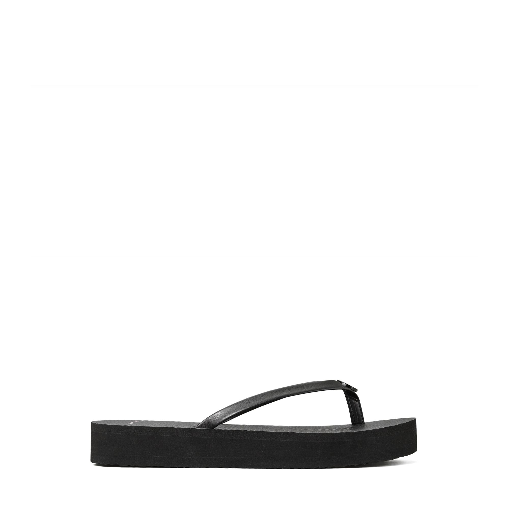 Women Flatform Flip Flop - Perfect Black / Perfect Black