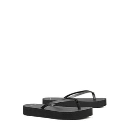 Women Flatform Flip Flop - Perfect Black / Perfect Black