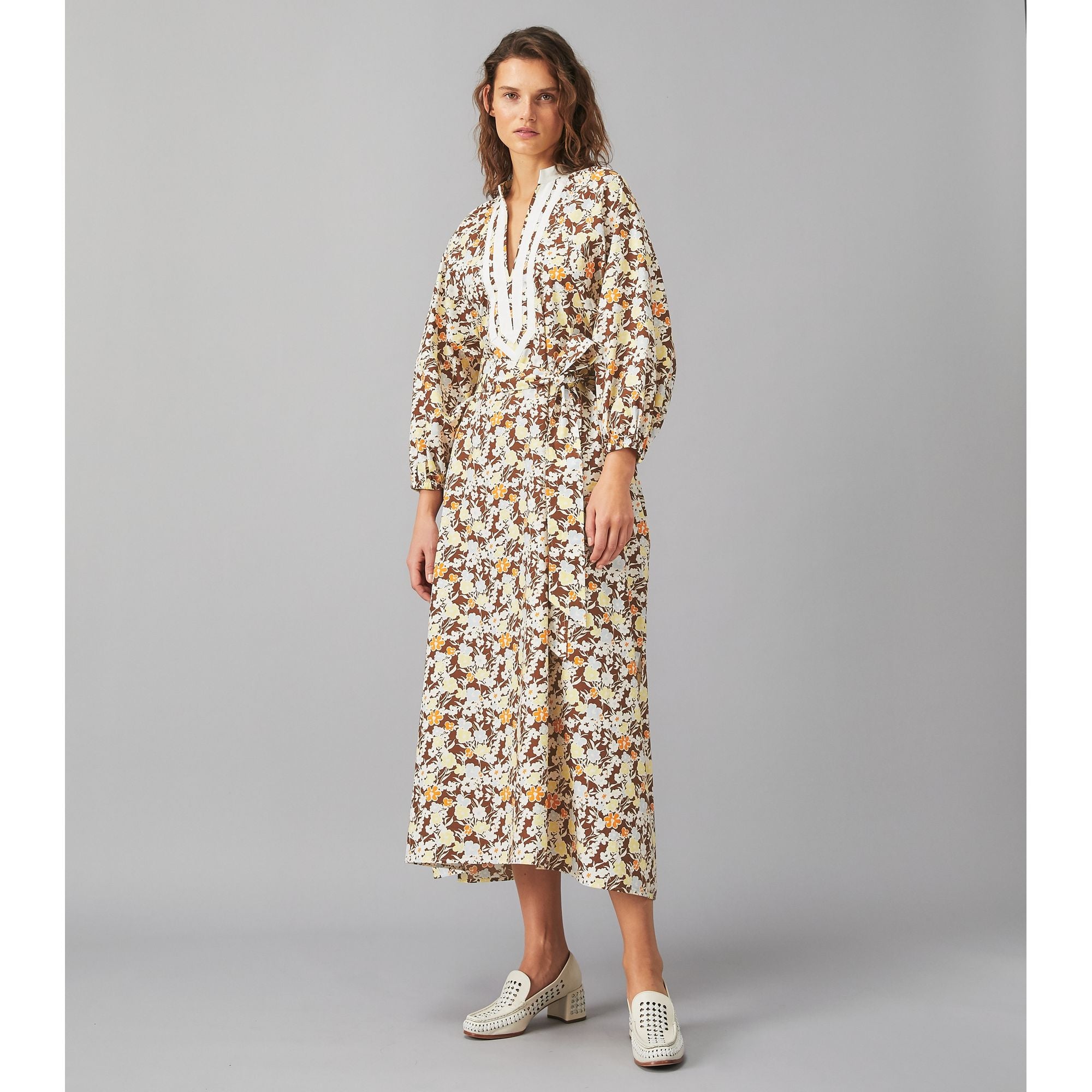 Women Printed Balloon Sleeve Dress - Reverie