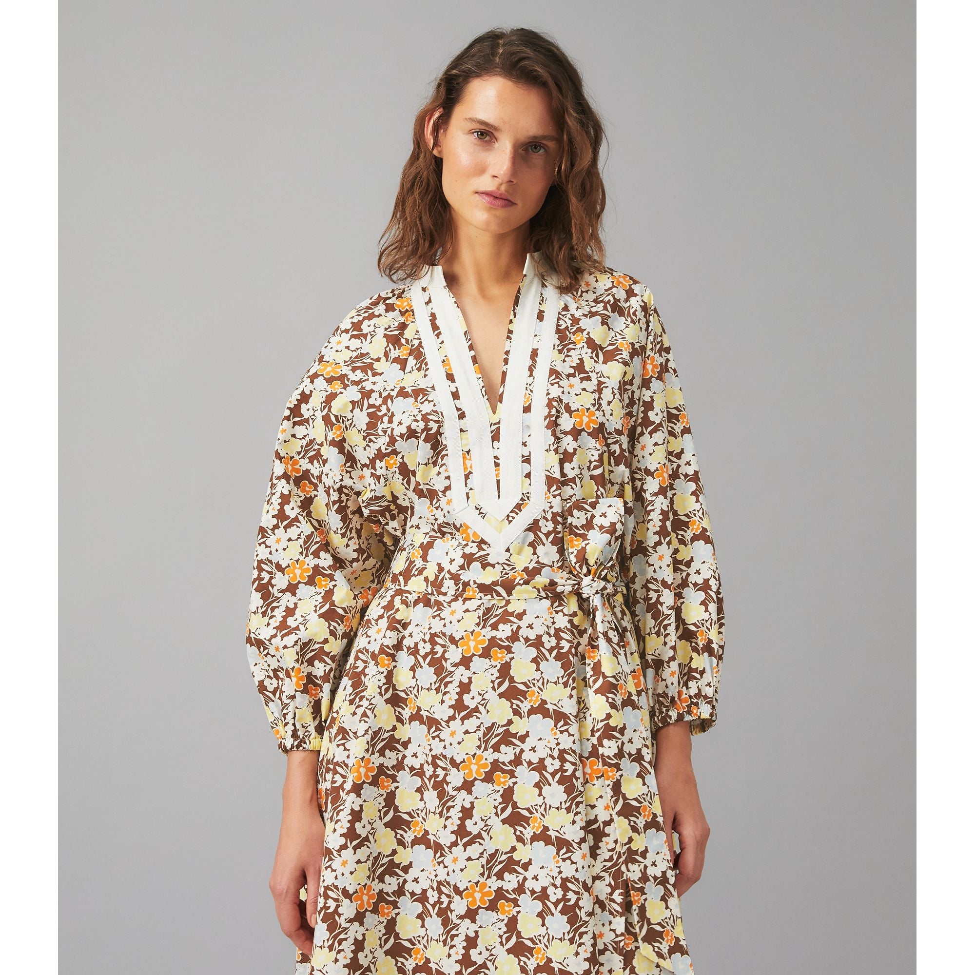 Women Printed Balloon Sleeve Dress - Reverie