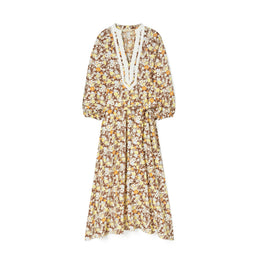 Women Printed Balloon Sleeve Dress - Reverie