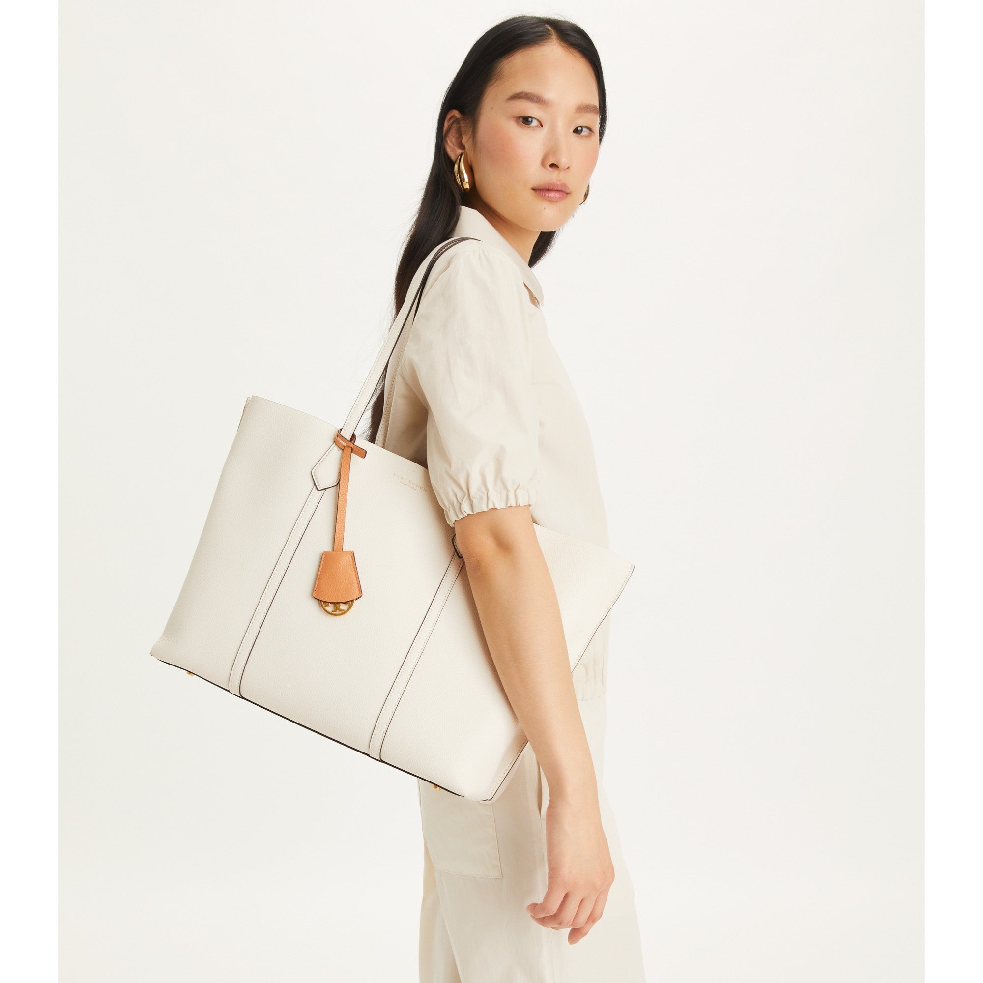 Women Perry Triple-Compartment Tote - New Ivory