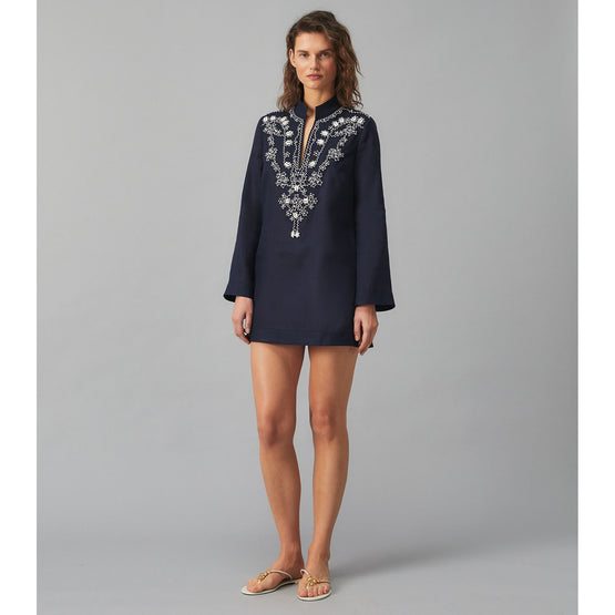 Women Embellished Tunic - Tory Navy