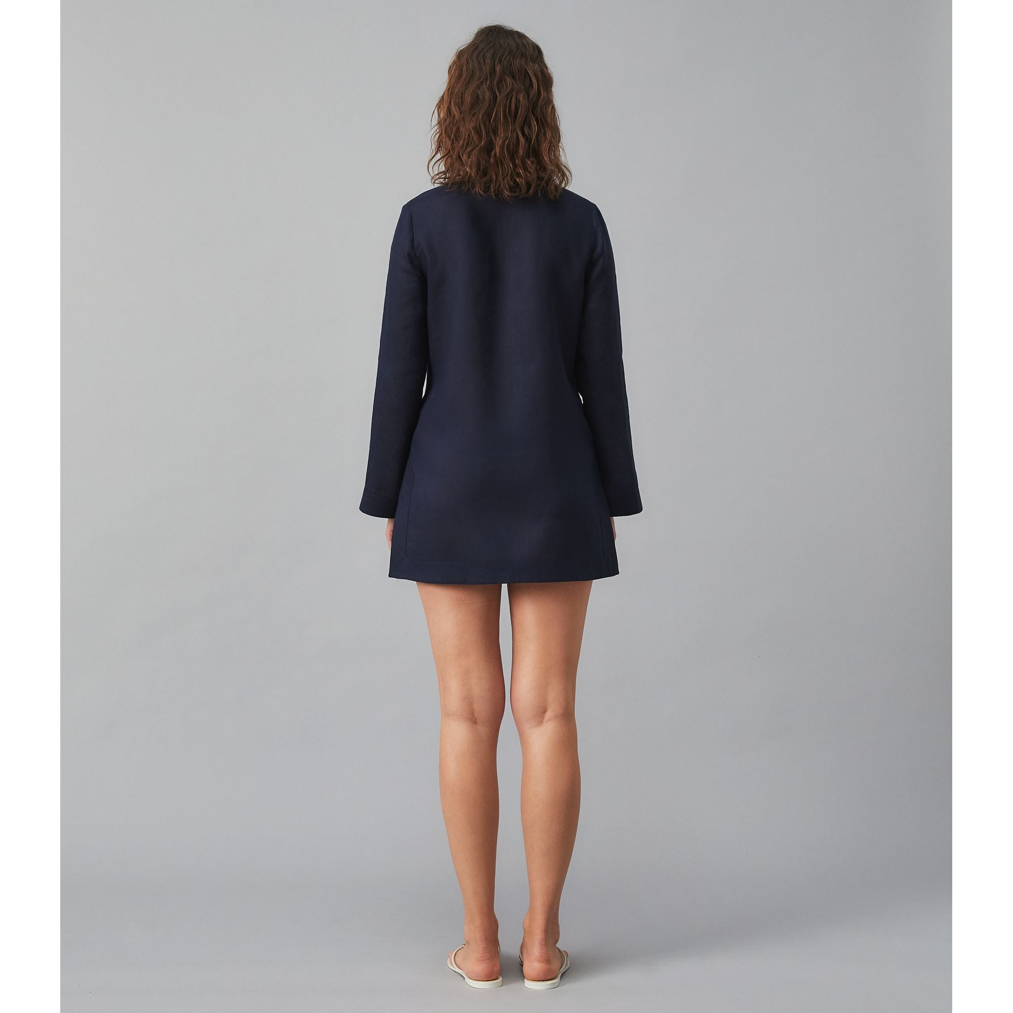Women Embellished Tunic - Tory Navy