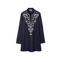 Women Embellished Tunic - Tory Navy