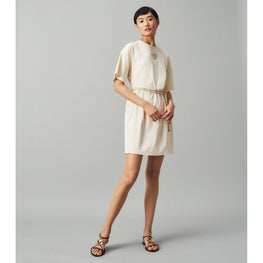 Women Embellished Logo T-Shirt Dress - New Ivory
