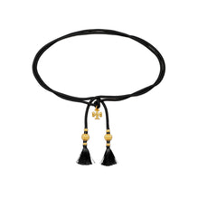 Women Cording Tie Belt - Black