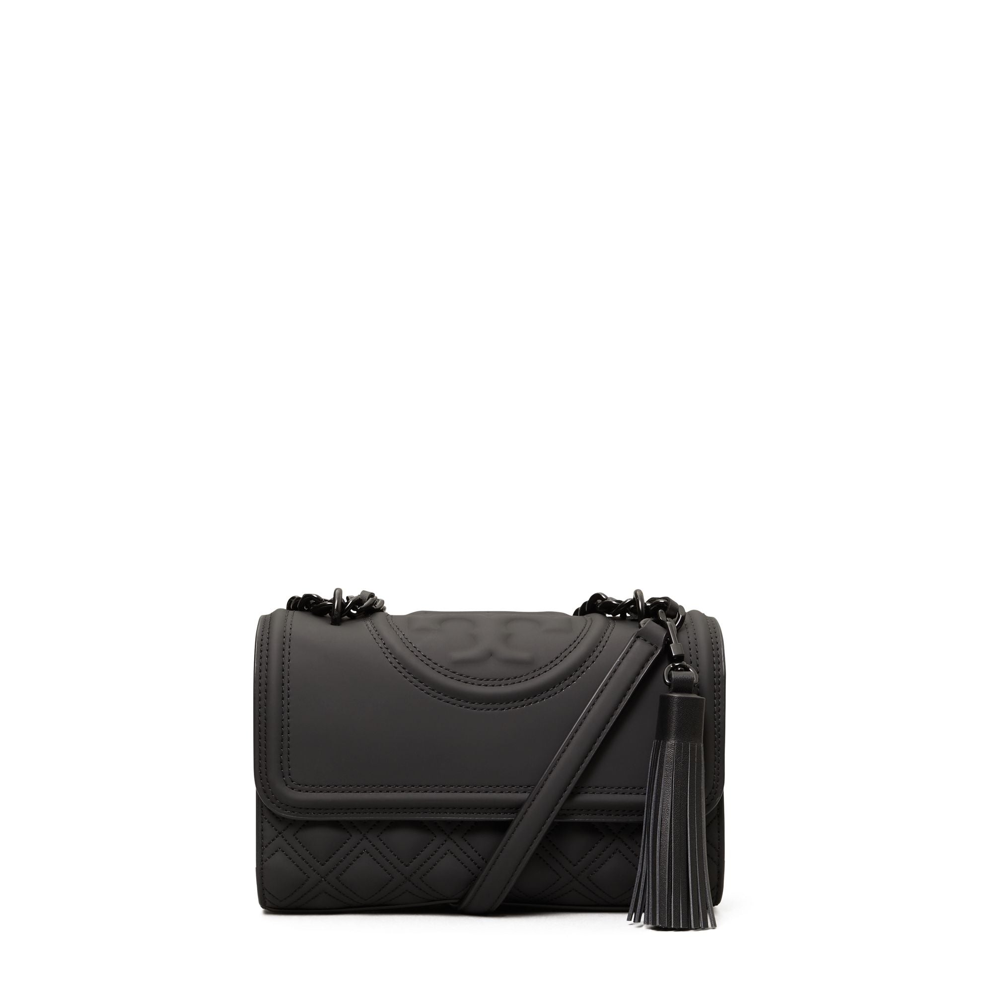 Women Fleming Matte Small Convertible Shoulder Bag - Black