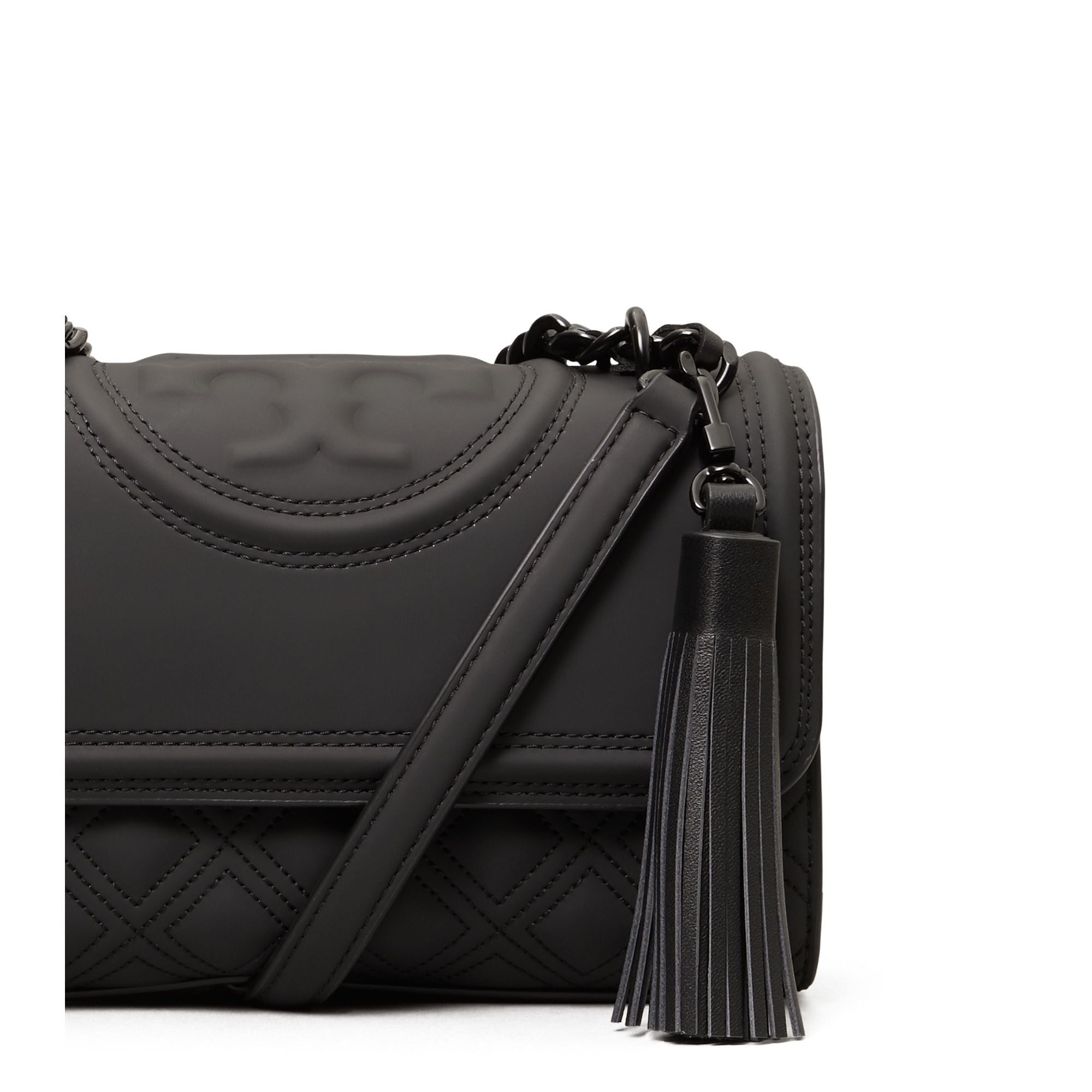 Women Fleming Matte Small Convertible Shoulder Bag - Black