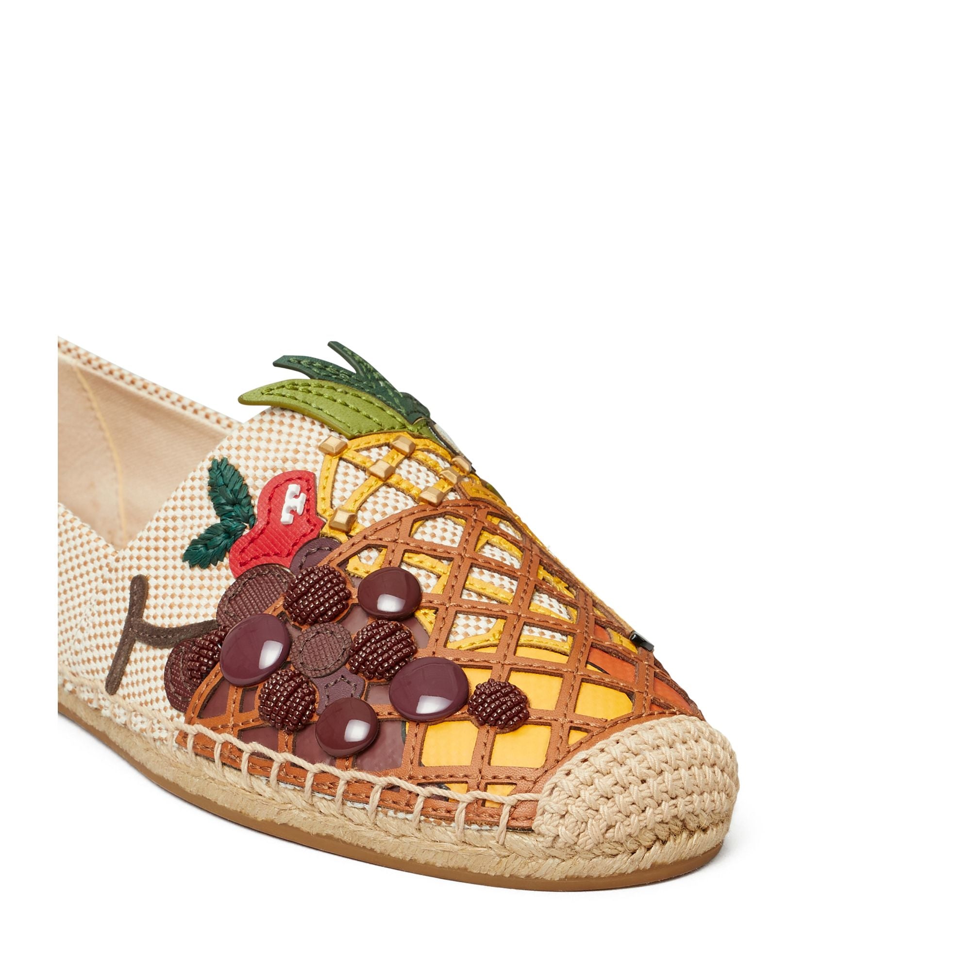 Women Fruit Espadrille - Tan / Cream / Ambra / Multi