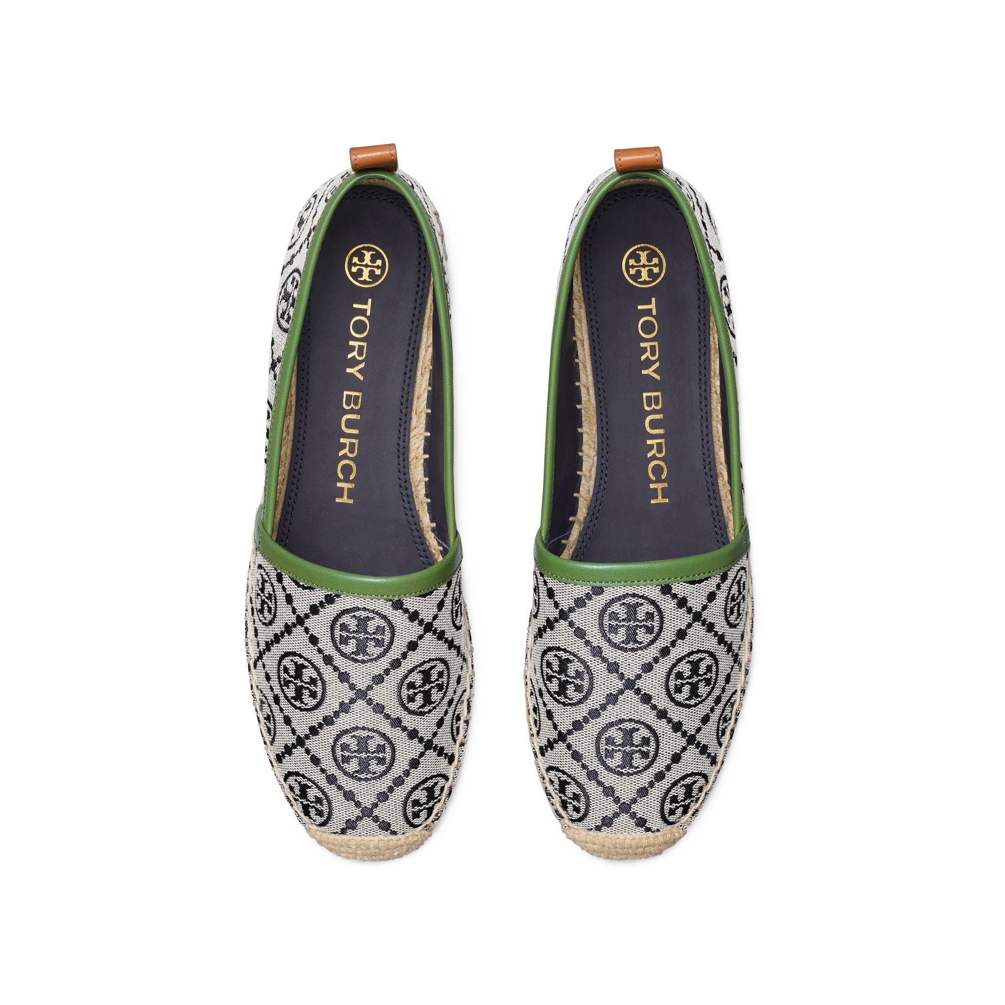 Women T Monogram Espadrille - Perfect Navy Jacquard