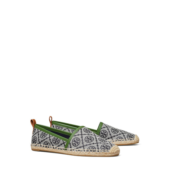 Women T Monogram Espadrille - Perfect Navy Jacquard