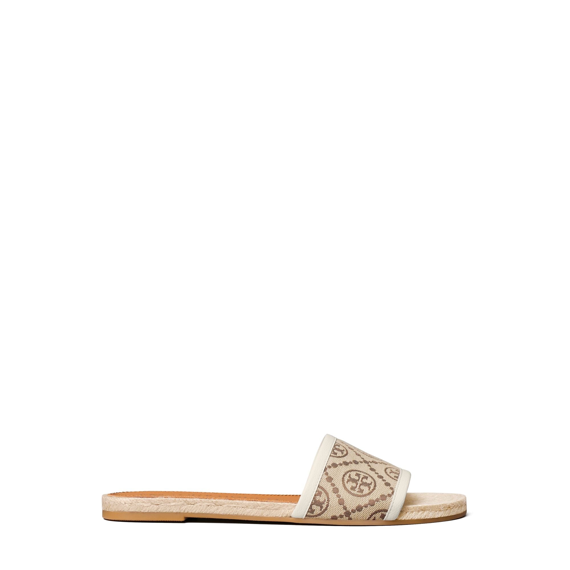 Women T Monogram Espadrille Slide - Hazel Jacquard