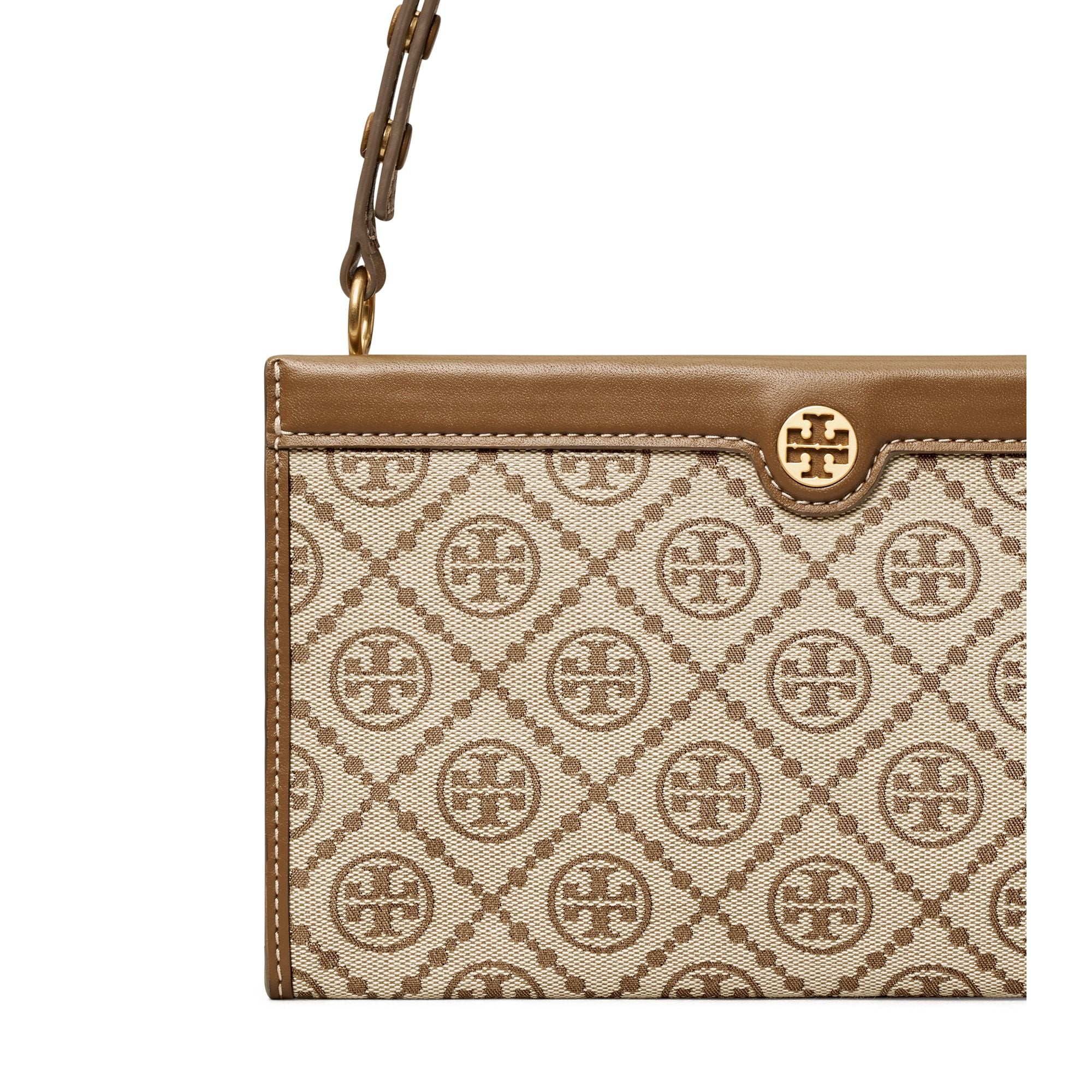 Women T Monogram Jacquard Mini Pouchette - Hazel