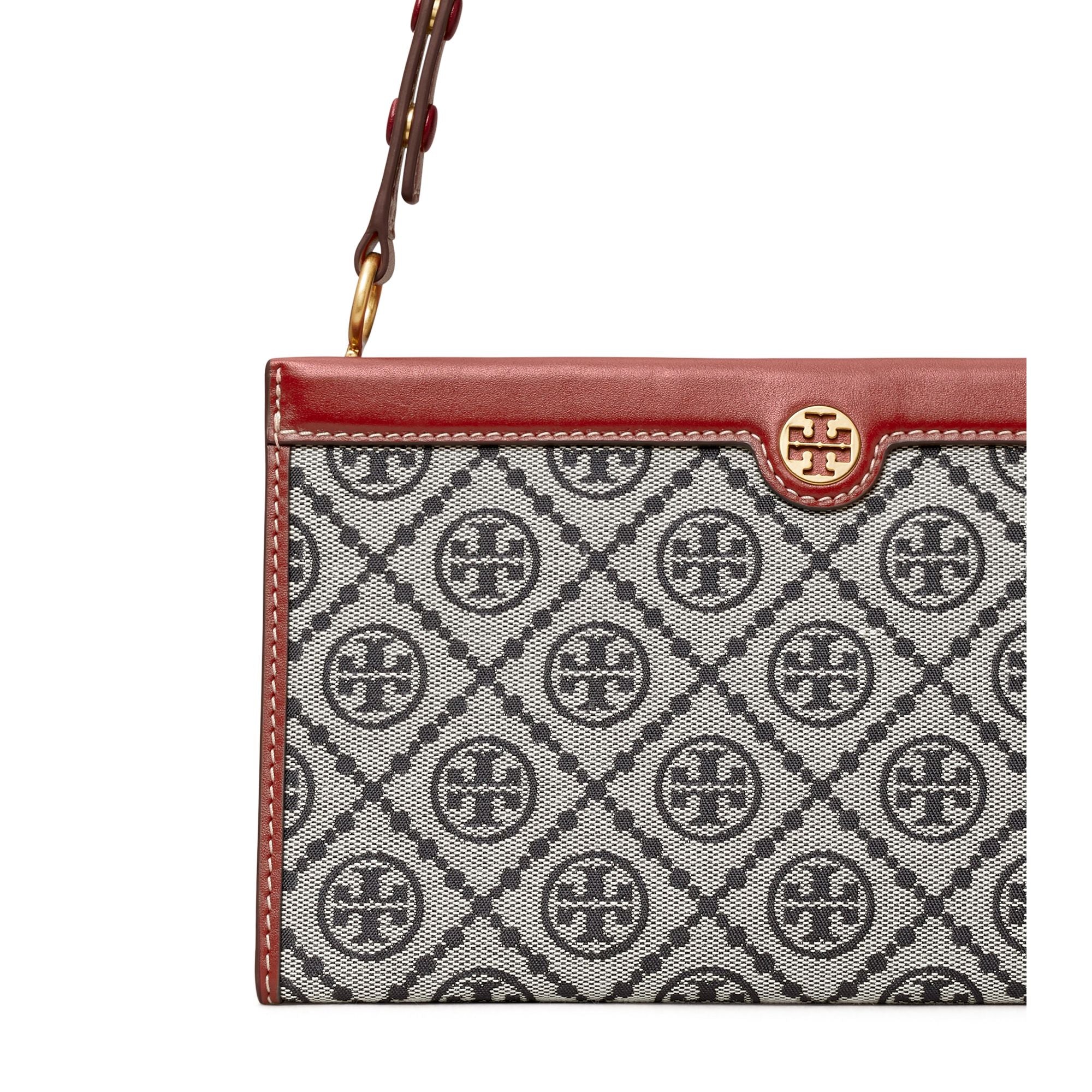 Women T Monogram Jacquard Mini Pouchette - Juneberry