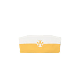 Women Color-Blocked Logo Bandeau - Jackfruit / New Ivory