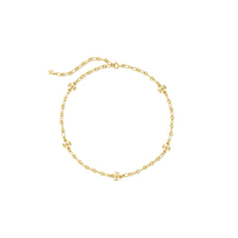 Women Thin Roxanne Chain Necklace - Rolled Tory Gold