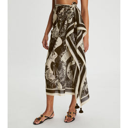 Women T Garden Pareo - French Cream Muse