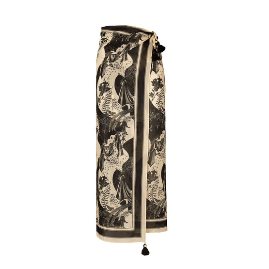 Women T Garden Pareo - French Cream Muse