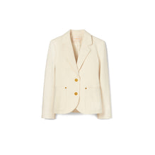 Women Denim Blazer - Natural