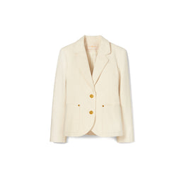 Women Denim Blazer - Natural