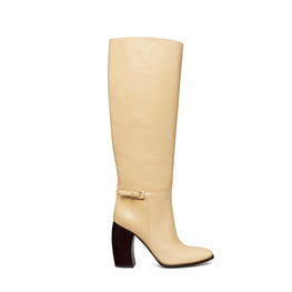 Women Banana Heel Buckle Boot 100Mm - Banana Pudding