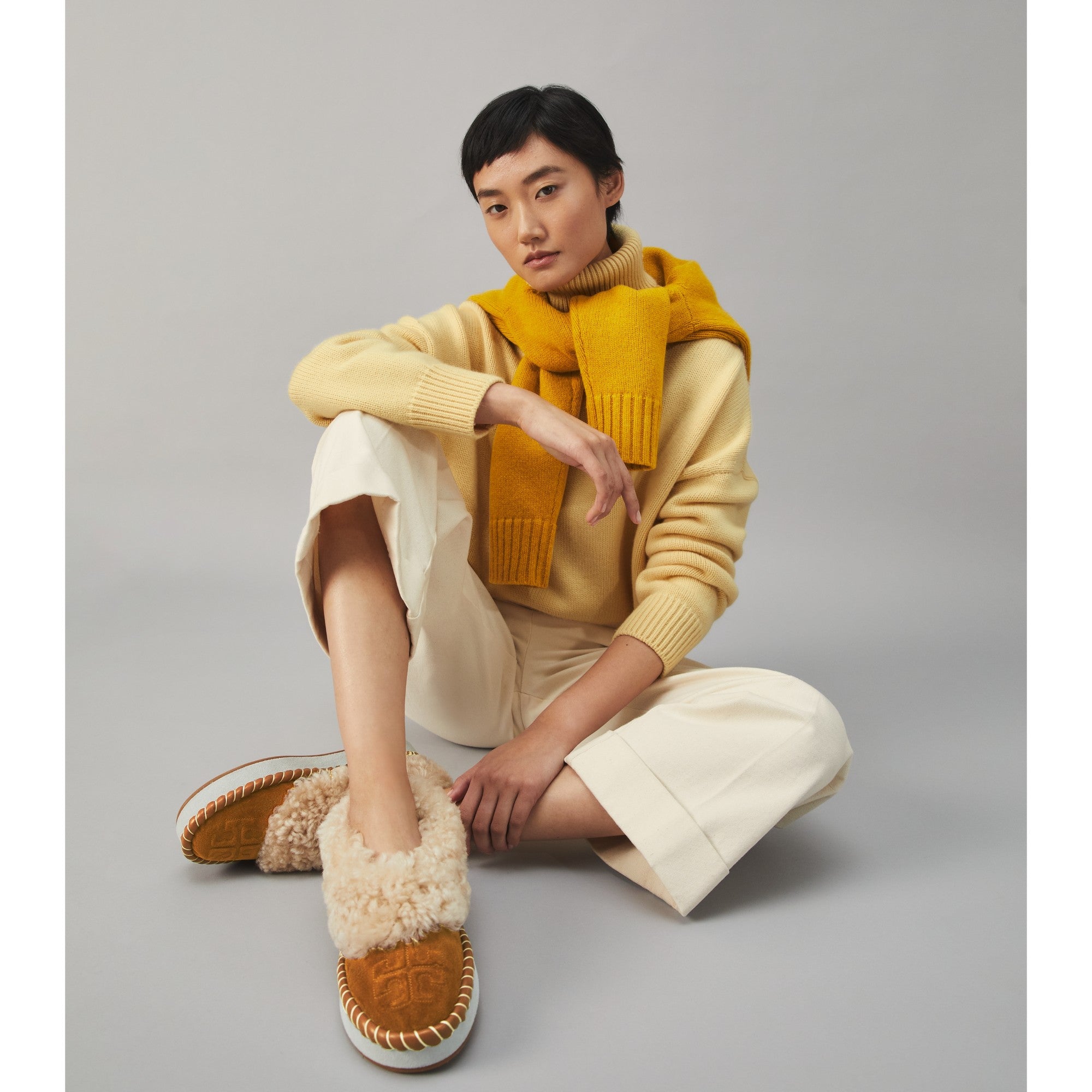 Women Shearling Slipper - Toasted Caramel / Buttermilk