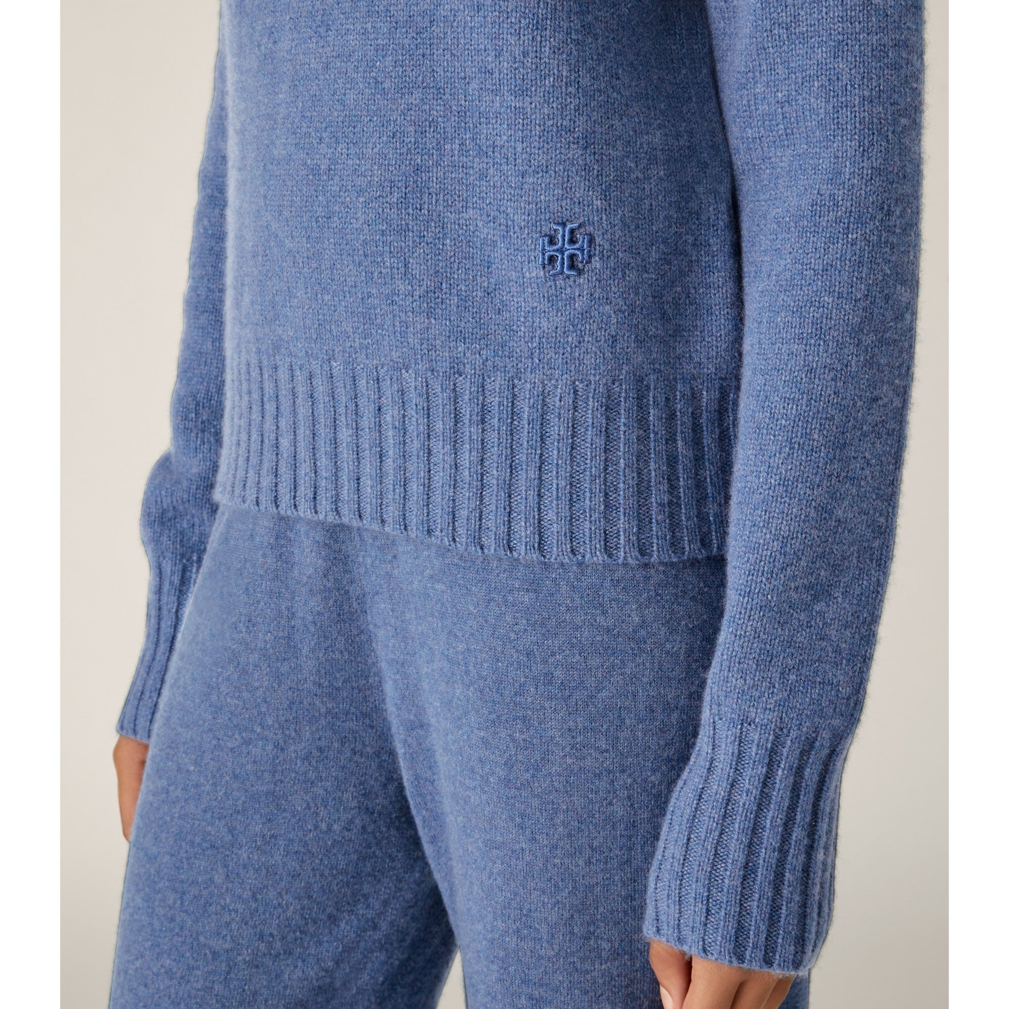 Women Luxe Cashmere Joggers - Blue Wash Heather