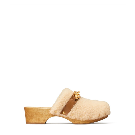 Women Jessa Shearling Clog - Buttermilk / Royal Tan