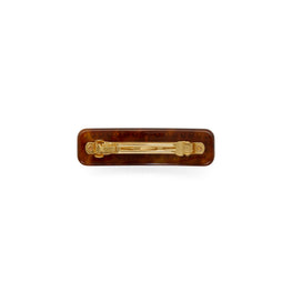 Women Roxanne Embellished Small Barrette - Rolled Gold / Tortoise Multi