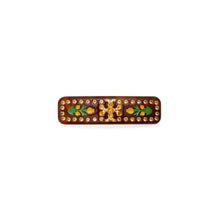 Women Roxanne Embellished Small Barrette - Rolled Gold / Tortoise Multi