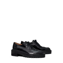 Women Brogue Lug Oxford - Perfect Black