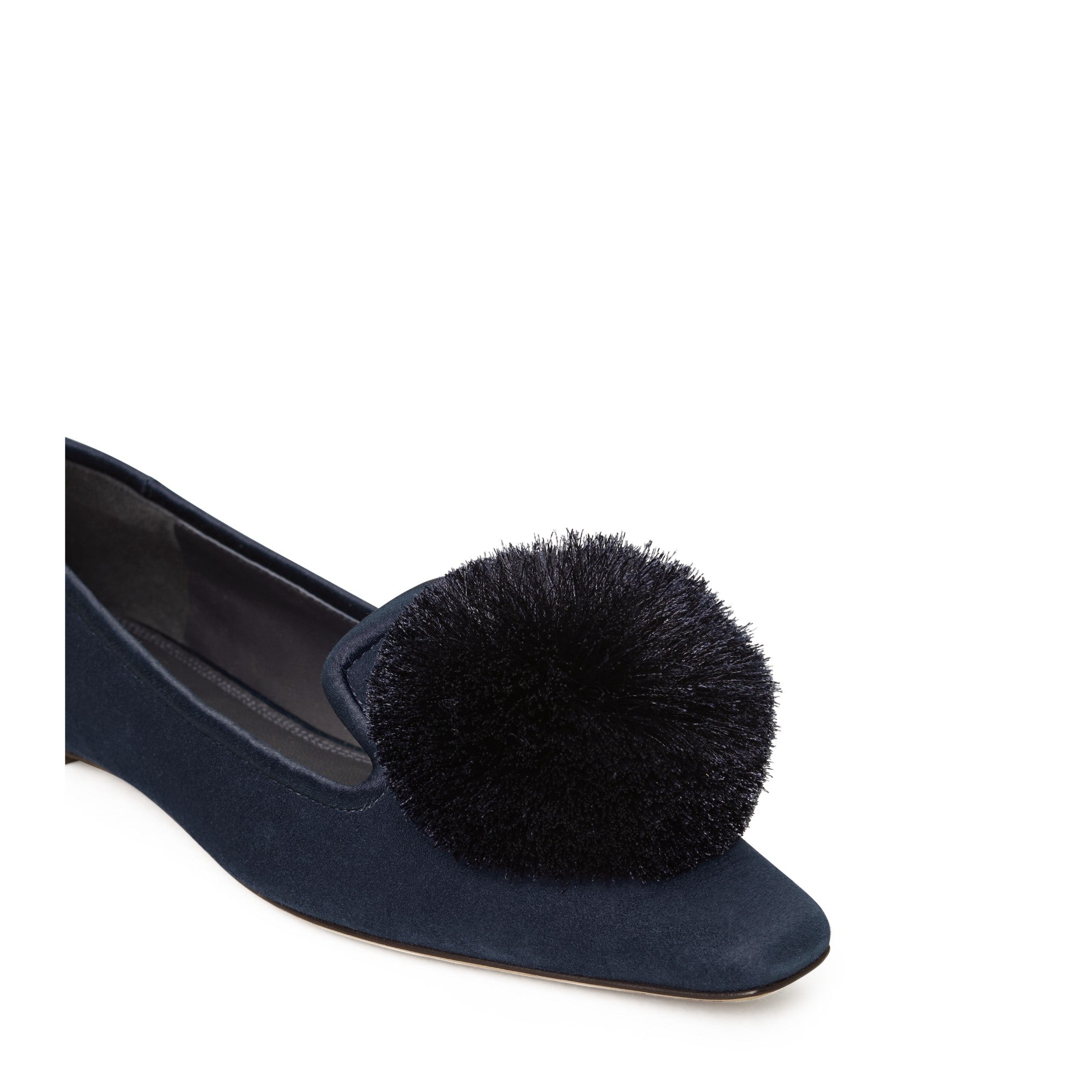Women Pom Pom Smoking Slipper - Perfect Navy / Perfect Navy