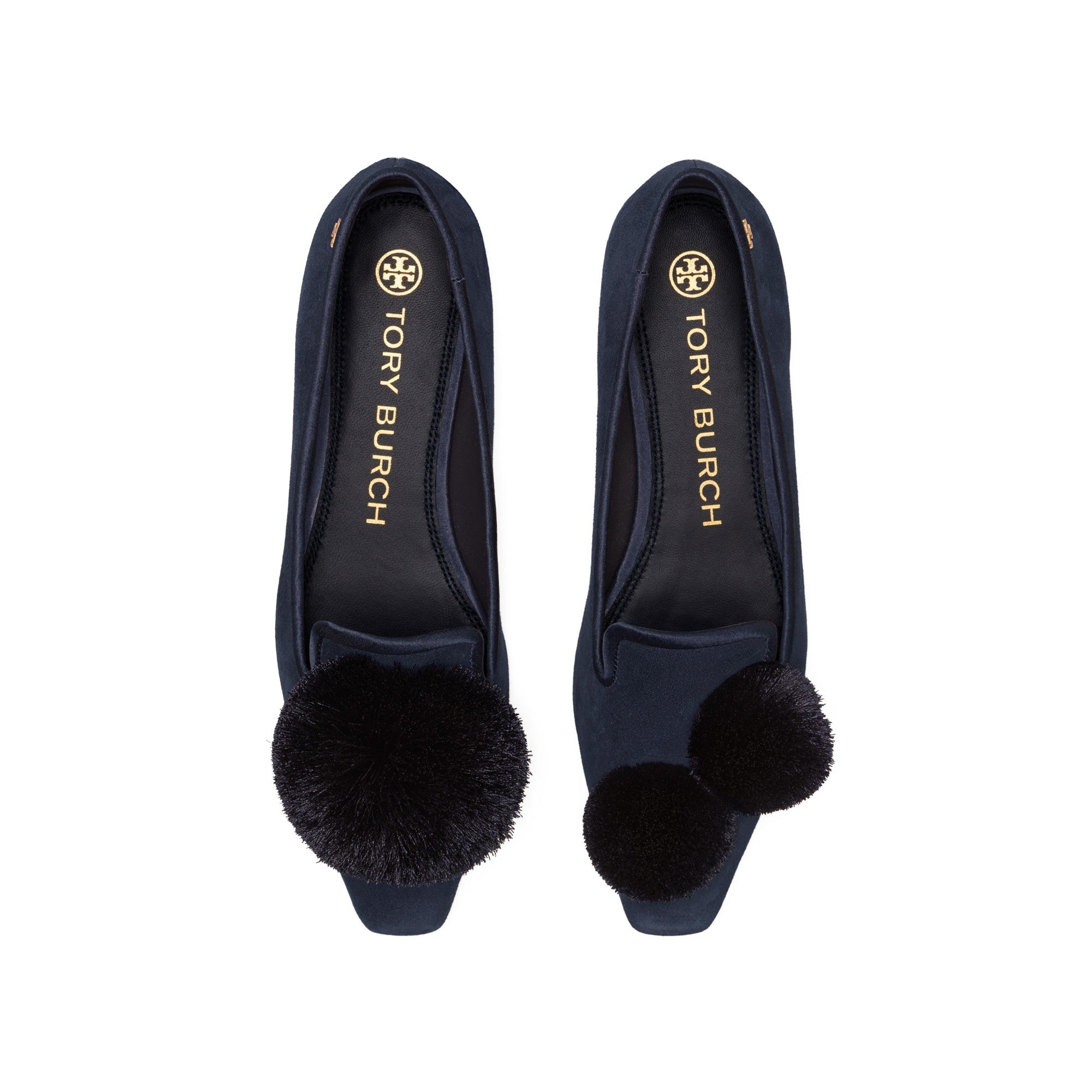 Women Pom Pom Smoking Slipper - Perfect Navy / Perfect Navy