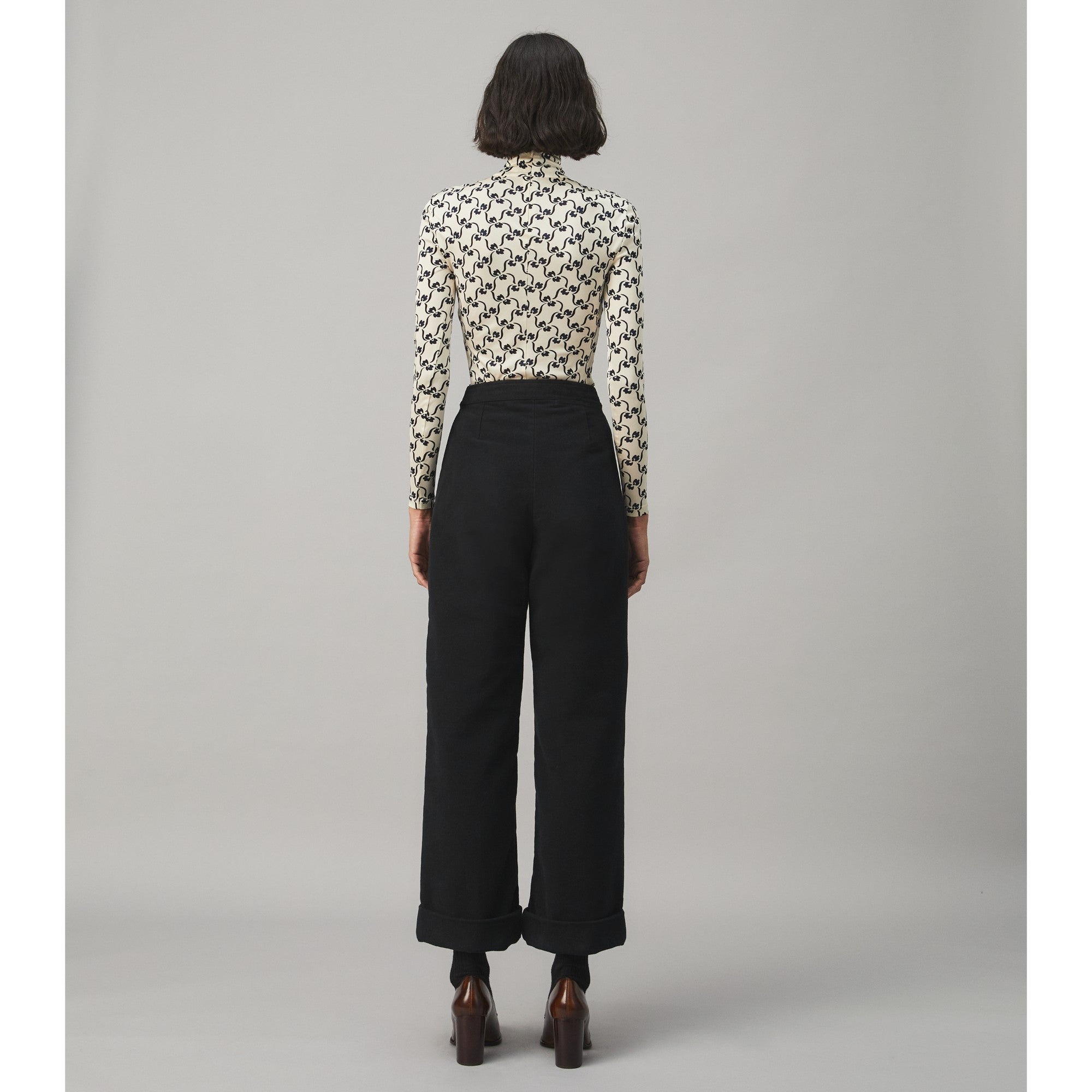 Women Moleskin Sailor Pant - Black