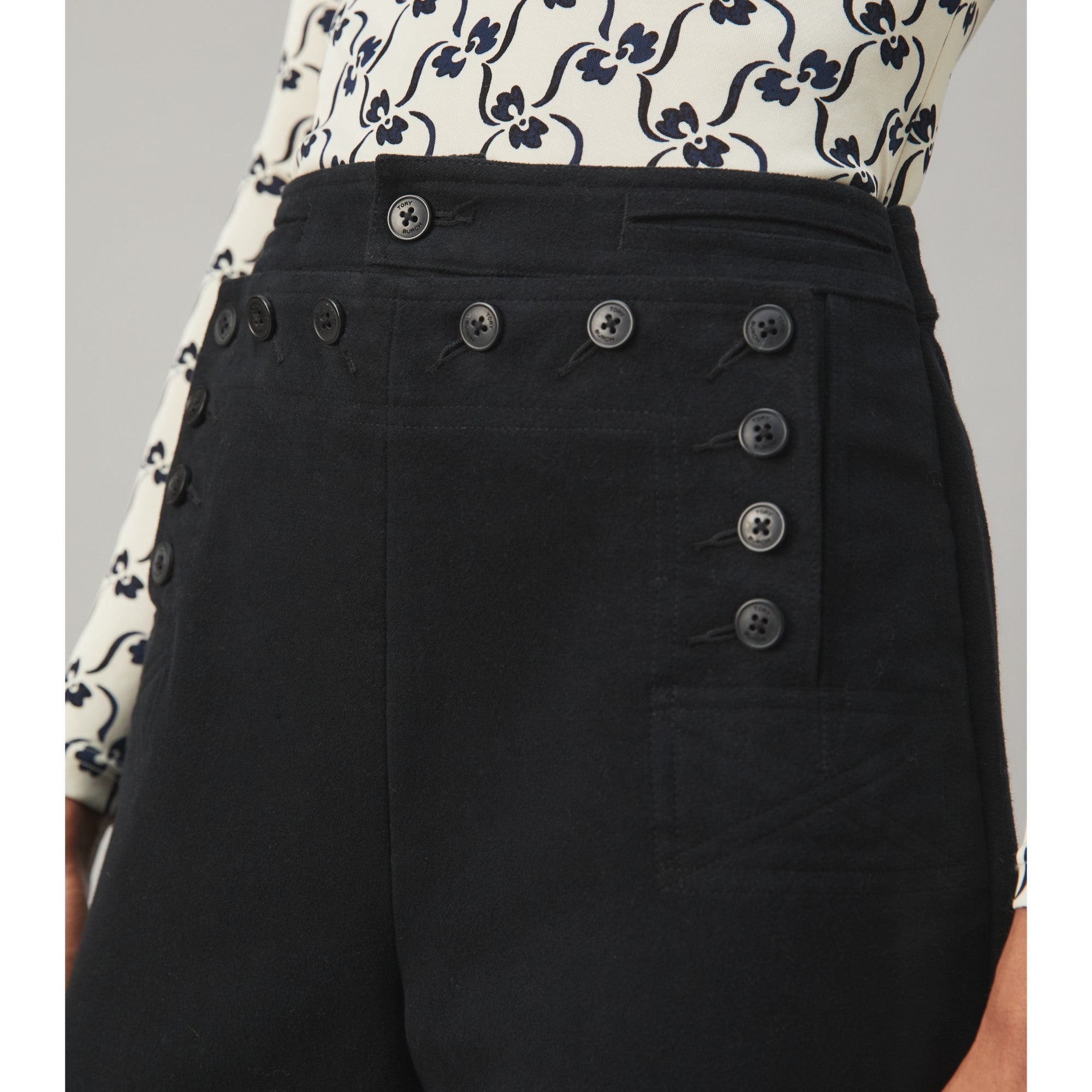 Women Moleskin Sailor Pant - Black