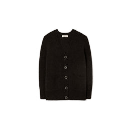 Women Jewel Button Cardigan - Black